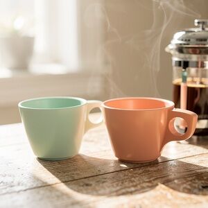 Boontonware Melmac Coffee Cups